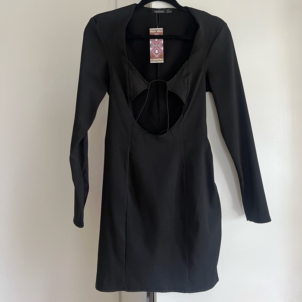 Black mini dress